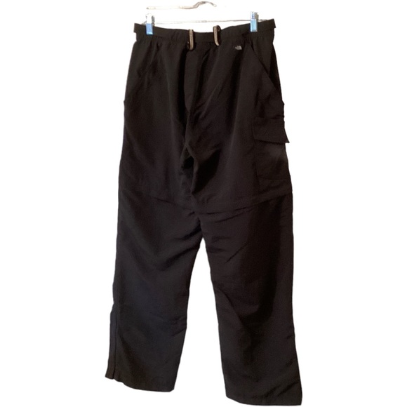 The North Face Women’s Zip Off Convertible Hiking Pockets Black Pants Size Large - Picture 2 of 16
